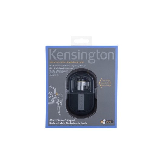 Kensington Câble de sécurité MicroSaver® rétractable à clé Kensington Câble de sécurité MicroSaver® rétractable à clé