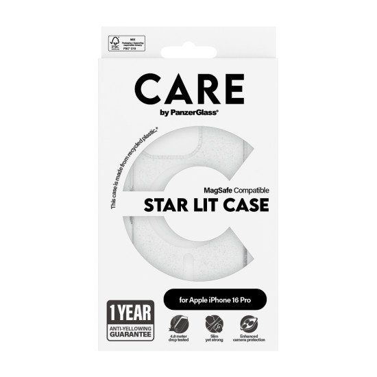 PanzerGlass CARE by PG White MagS iPhone16 6.3 Pro coque de protection pour téléphones portables Housse Transparent PanzerGlass CARE by PG White MagS iPhone16 6.3 Pro coque de protection pour téléphones portables Housse Transparent