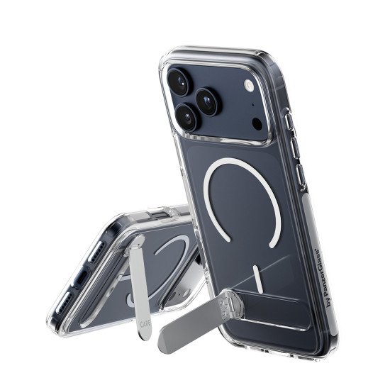 PanzerGlass CARE by ® Feature Case Transparent w. Kickstand & MagSafe iPhone 17 Pro Max coque de protection pour téléphones portables Housse PanzerGlass CARE by ® Feature Case Transparent w. Kickstand & MagSafe iPhone 17 Pro Max coque de protection pour téléphones portables Housse