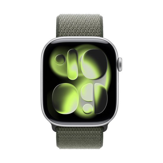 Apple MFFJ4ZM/A accessoire intelligent à porter sur soi Bande Vert Nylon, Polyester recyclé, Spandex