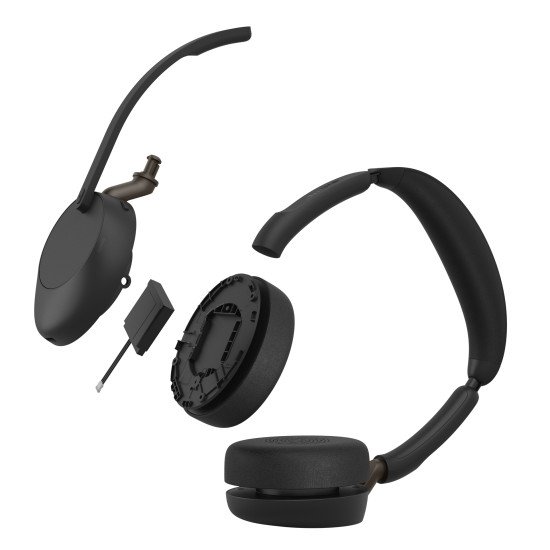 Jabra Evolve3 65 Casque Sans fil Arceau Bureau/Centre d'appels USB Type-A Bluetooth Noir