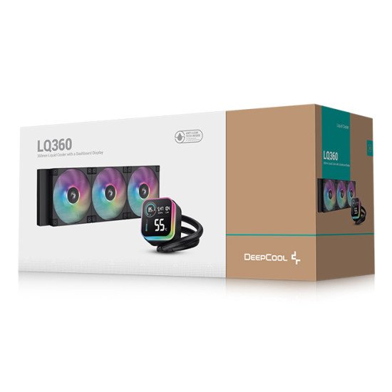 DeepCool LQ360 Processeur Kit de refroidissement du liquide 12 cm Noir 1 pièce(s) DeepCool LQ360 Processeur Kit de refroidissement du liquide 12 cm Noir 1 pièce(s)