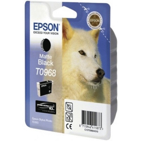 Epson T0968 Cartouche encre noir mat Epson T0968 Cartouche encre noir mat