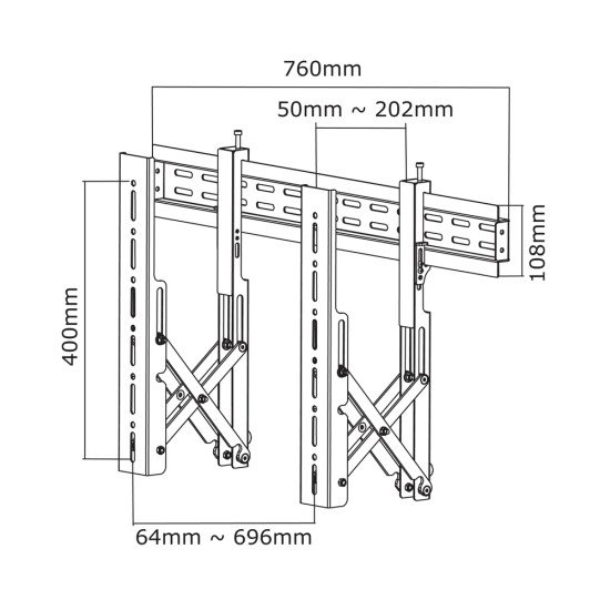 Newstar LED-VW1000BLACK support mural tv