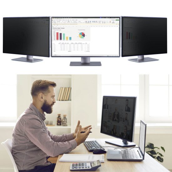 StarTech.com Filtre de Confidentialité pour Ordinateur 32 pouces 16:9, Filtre Acrylique Suspendu, Protection de Sécurité à Installation Rapide, Protecteur d'Écran, Angle de Vision +/- 30 Degrés, Brillant, TAA