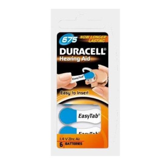 Duracell pile auditive type 675 / PR44 6p. Duracell pile auditive type 675 / PR44 6p.