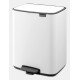 Brabantia Bo Pedal Bin 12 L Rectangulaire Acier Blanc