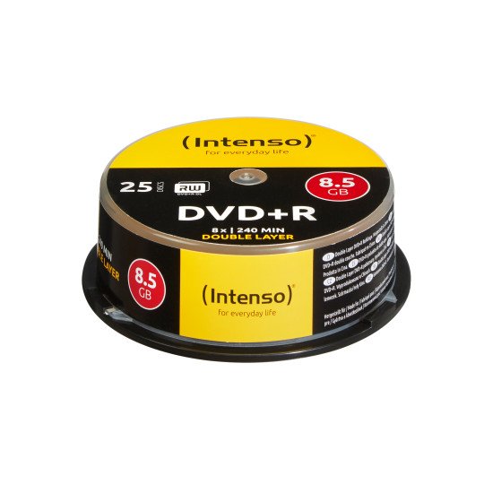 Intenso DVD+R 8.5GB 8x Double Layer 25er Cakebox 8,5 Go DVD+R DL 25 pièce(s)