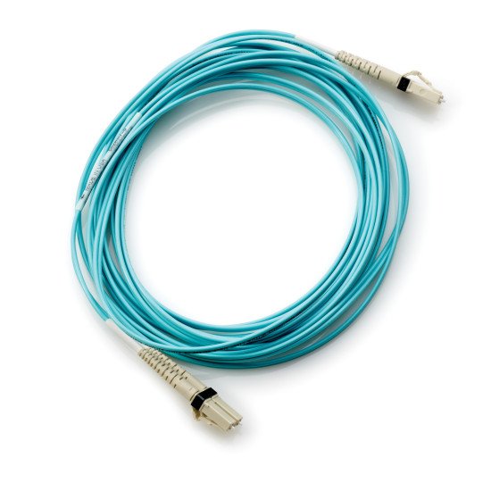 HPE Storage B-series Switch Cable 2m Multi-mode OM3 50/125um LC/LC 8Gb FC and 10GbE Laser-enhanced Cable 1 Pk câble de fibre optique Bleu