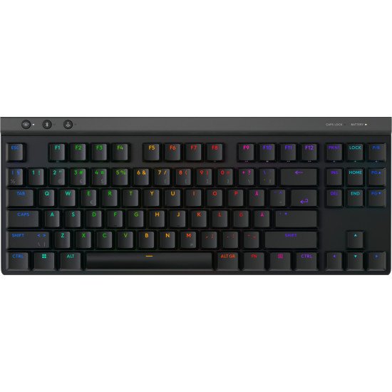 Logitech G G515 clavier Jouer USB + RF Wireless + Bluetooth QWERTY Danois, Finlandais, Norvégien, Suédois Noir Logitech G G515 clavier Jouer USB + RF Wireless + Bluetooth QWERTY Danois, Finlandais, Norvégien, Suédois Noir