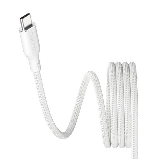 PanzerGlass empower by ® Magnetic 240W USB-C to USB-C Cable | USB 2.0 | 1.5M | Silver White Protection d'écran transparent Universel 1 pièce(s)