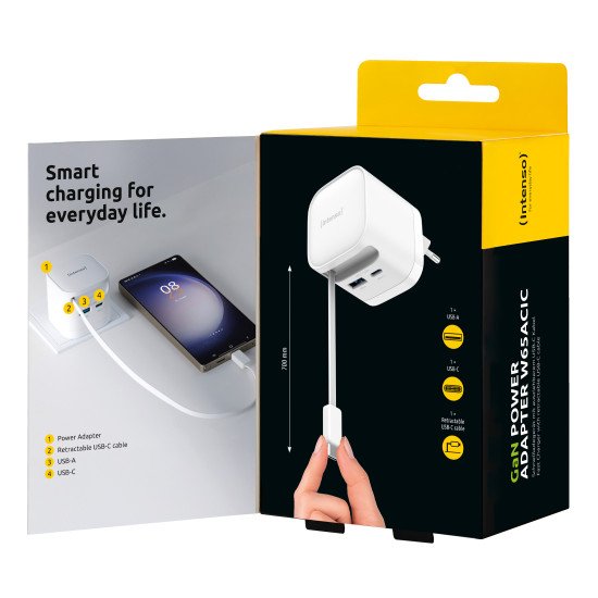 Intenso 7806520 adaptateur de puissance & onduleur Intérieure 65 W Noir