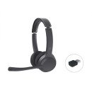 Conceptronic POLONA04BA casque Casques Avec fil &sans fil Arceau Appels/Musique USB Type-C Bluetooth Noir