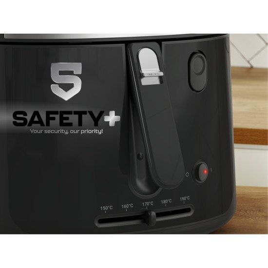 Tefal Vision FF2528E0 friteuse Unique 2,1 L Autonome 1900 W Noir
