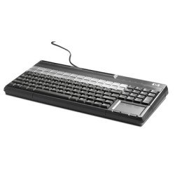 HP USB POS Keyboard with Magnetic Stripe Reader clavier QWERTY Noir HP USB POS Keyboard with Magnetic Stripe Reader clavier QWERTY Noir