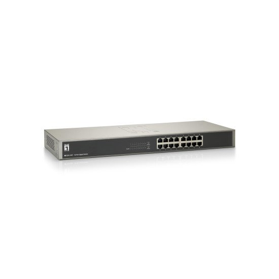 LevelOne GSW-1657 commutateur réseau Non-géré Gigabit Ethernet (10/100/1000) Noir, Gris