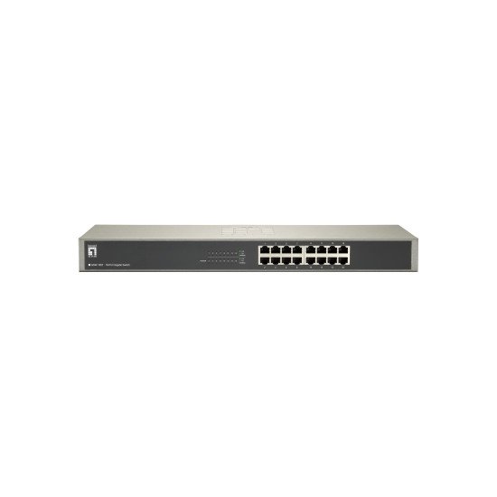 LevelOne GSW-1657 commutateur réseau Non-géré Gigabit Ethernet (10/100/1000) Noir, Gris