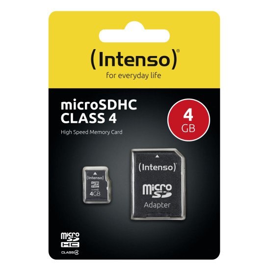 Intenso 3403450 mémoire flash 4 Go MicroSDHC Classe 4