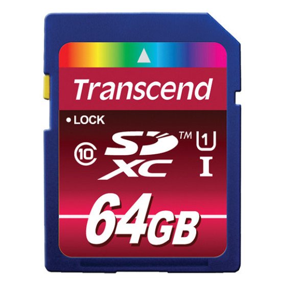 Transcend TS64GSDXC10U1 mémoire flash 64 Go SDXC MLC Classe 10