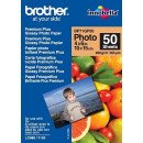 Brother BP71GP50 Premium Glossy Photo Paper papier photos Blanc
