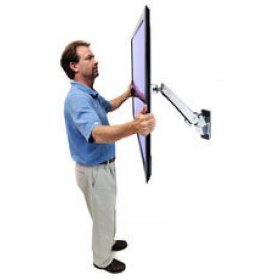 Ergotron Interactive Arm, HD 139,7 cm (55") Aluminium