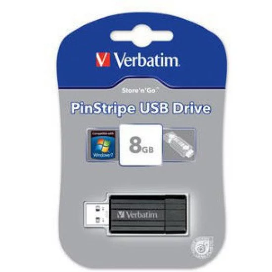 Verbatim PinStripe clé USB 2.0 8 Go Verbatim PinStripe clé USB 2.0 8 Go