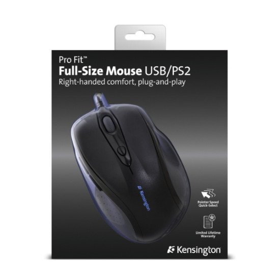 Kensington Pro Fit Full-Size Souris Optique USB+PS/2