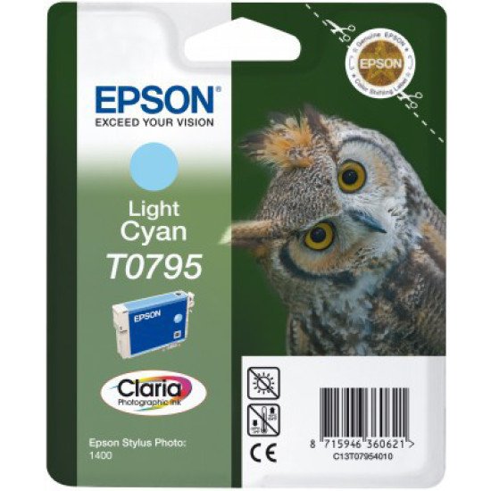 Epson T0795 Cartouche encre Light cyan Epson T0795 Cartouche encre Light cyan