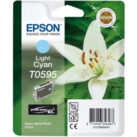 Epson T0595 Cartouche encre Light cyan Epson T0595 Cartouche encre Light cyan