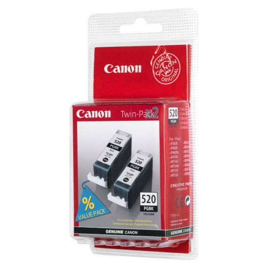 Canon PGI-520PGBK Twin Pack Cartouche encre / Noir Canon PGI-520PGBK Twin Pack Cartouche encre / Noir