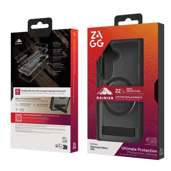 ZAGG Rainier Snap KS coque de protection pour téléphones portables 16 cm (6.3") Housse Noir