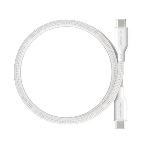 PanzerGlass empower by ® Magnetic 240W USB-C to USB-C Cable | USB 2.0 | 1.5M | Silver White Protection d'écran transparent Universel 1 pièce(s)