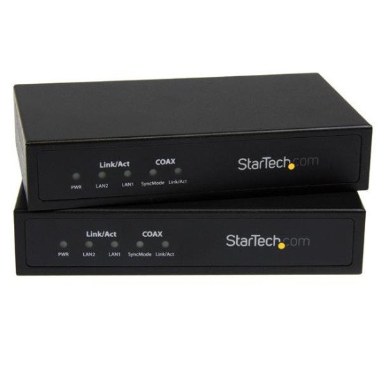StarTech.com Ensemble de prolongement réseau non géré Gigabit Ethernet par coaxial - 2,4 km