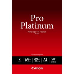 Canon Papier photo professionnel Platinum A3 PT-101 - 20 feuilles Canon Papier photo professionnel Platinum A3 PT-101 - 20 feuilles