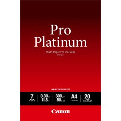 Canon Papier photo professionnel Platinum A4 PT-101 - 20 feuilles Canon Papier photo professionnel Platinum A4 PT-101 - 20 feuilles