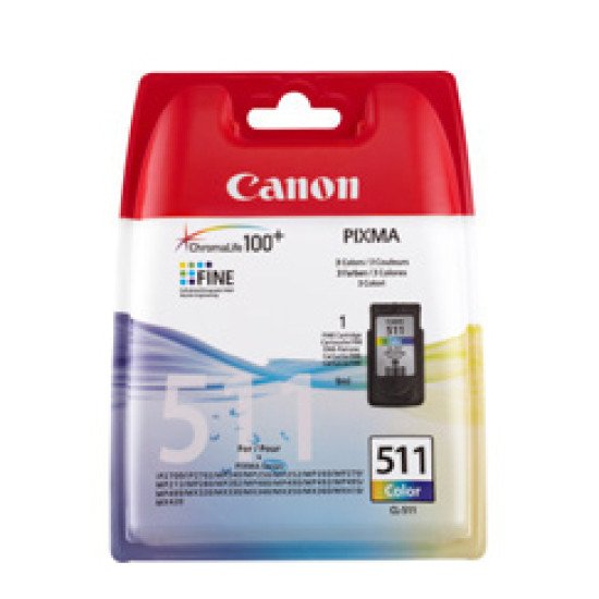 Canon CL-511  Cartouche encre / Cyan, Magenta, Jaune