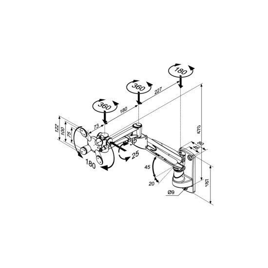 Newstar Support mural LCD/LED/TFT