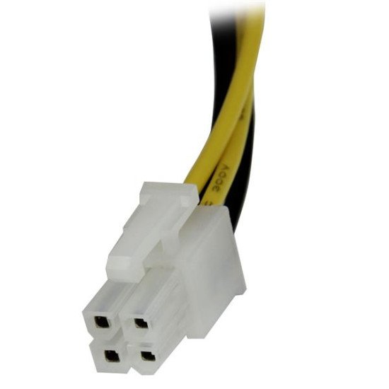 StarTech.com Câble d'extension d'alimentation processeur P4 4 broches ATX12V 20 cm -M/F