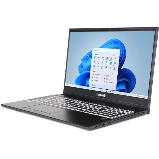 TERRA Mobile 1516R Intel® Core™ i3 i3-1315U Ordinateur portable 39,6 cm (15.6") Full HD 8 Go DDR4-SDRAM 500 Go SSD Wi-Fi 6 (802.11ax) Windows 11 Home Allemand Noir
