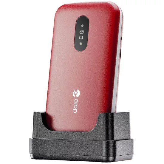 Doro 2820 7,11 cm (2.8") 116,9 g Rouge, Blanc Téléphone d'entrée de gamme