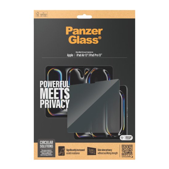 PanzerGlass ® Privacy Screen Protector iPad Air 13'' (2024-2025) | iPad Pro 13'' (2024-2025) | Ultra-Wide Fit Protection d'écran transparent Apple 1 pièce(s)