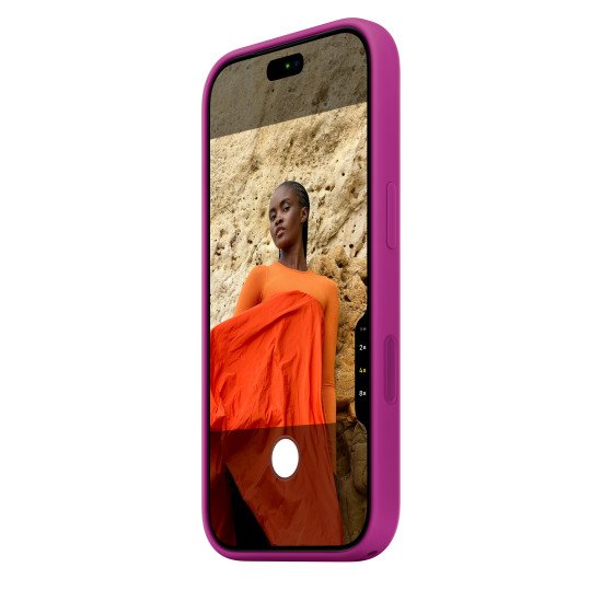Apple Coque en silicone avec MagSafe pour iPhone 18 Pro - Magenta