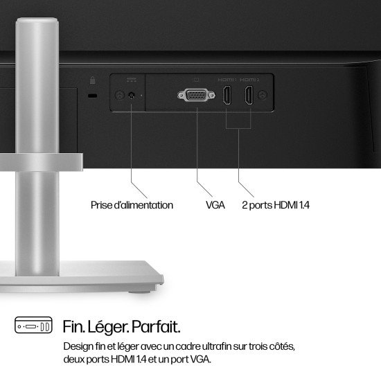 HP Series 5 Écran Full HD réglable en hauteur 27 pouces Série 5 - 527sh