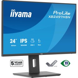 iiyama ProLite XB2497HSN-B1 écran PC 60,5 cm (23.8") 1920 x 1080 pixels Full HD LED Noir