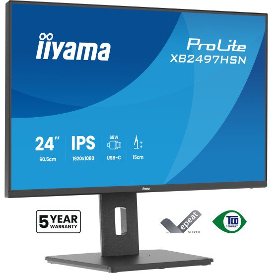 iiyama ProLite XB2497HSN-B1 écran PC 60,5 cm (23.8") 1920 x 1080 pixels Full HD LED Noir