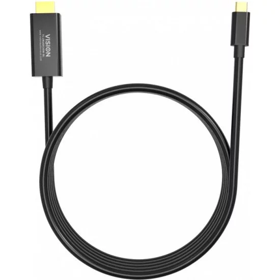 Vision TC 2MUSBCDP8K/BL câble DisplayPort 2 m USB Type-C Noir Vision TC 2MUSBCDP8K/BL câble DisplayPort 2 m USB Type-C Noir