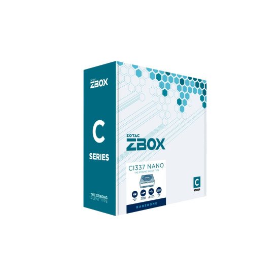 Zotac ZBOX CI337 nano 0.9L sized PC Noir N100 3,4 GHz Zotac ZBOX CI337 nano 0.9L sized PC Noir N100 3,4 GHz