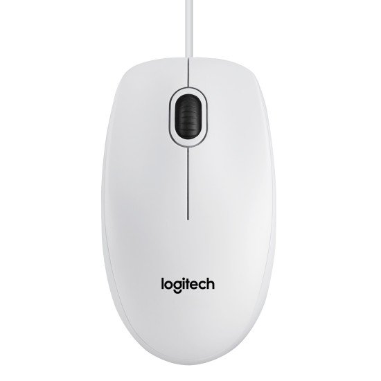 Logitech B100 souris USB Optique 800 DPI blanc