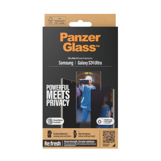 PanzerGlass Ultra Wide Fit Privacy Protection d'écran transparent Samsung 1 pièce(s)