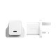 PanzerGlass empower™ by ® Turbo 30W Charger Single USB-C | UK Plug | Silver White Blanc